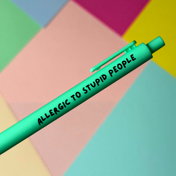 Quirky Doodles - Funny Quote Pens: Light Blue