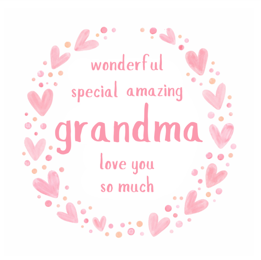 Petimo - Sweet Hearts Wonderful Special Amazing Grandma Pink Heart - More Than Just a Gift | Narborough Hall
