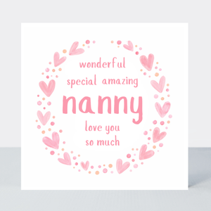 Petimo - Sweet Hearts Wonderful Special Amazing Nanny Pink Heart - More Than Just a Gift | Narborough Hall