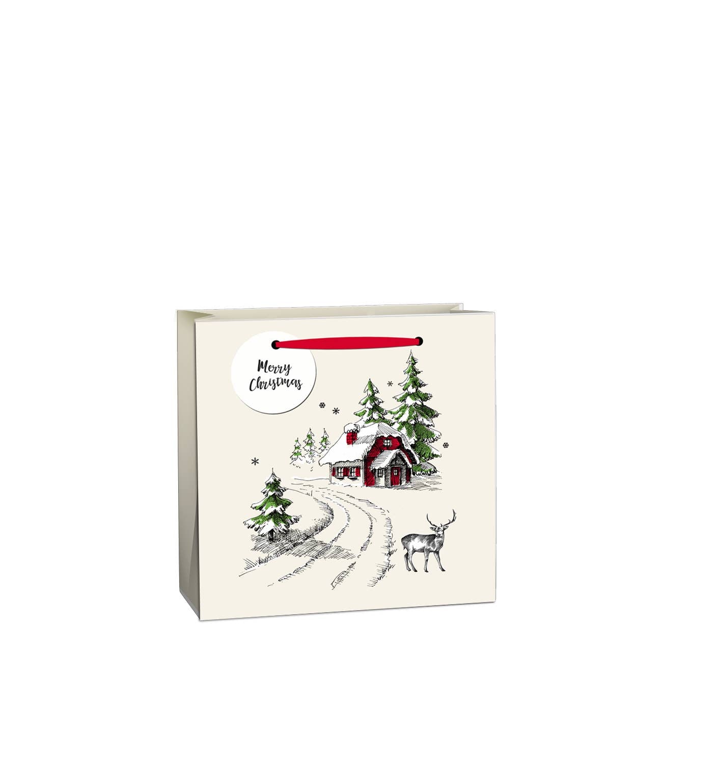 The Unique Paper Company - Eco-friendly FSC™ sustainable Vintage Christmas Gift Bags: Extra Large