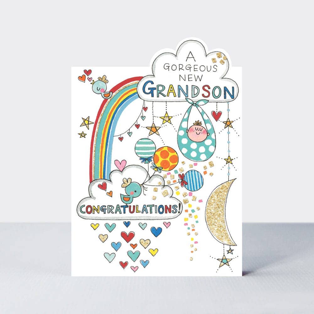 Rachel Ellen Designs Gorgeous New Grandson Card