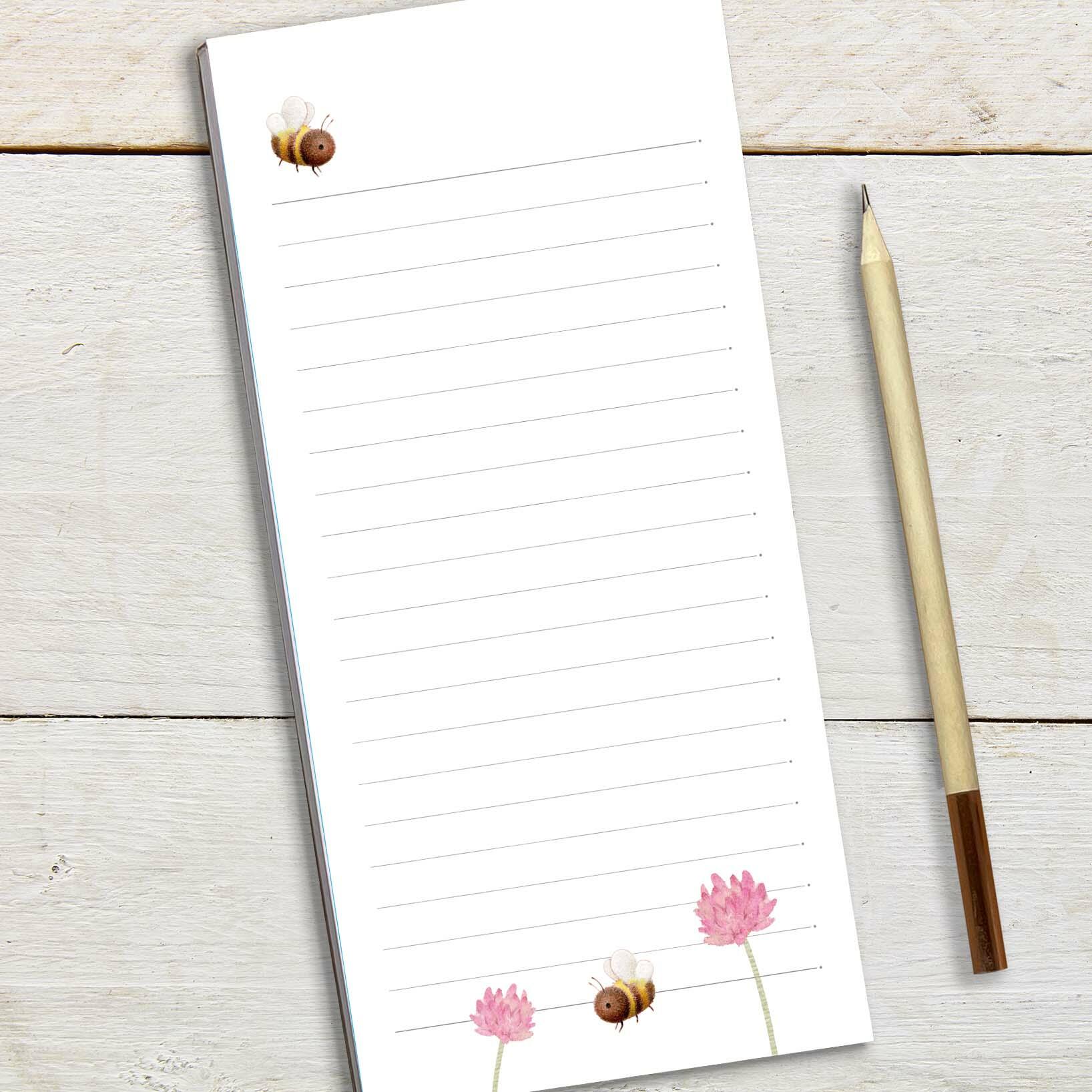 Ginger Betty Bees Magnetic Notepad