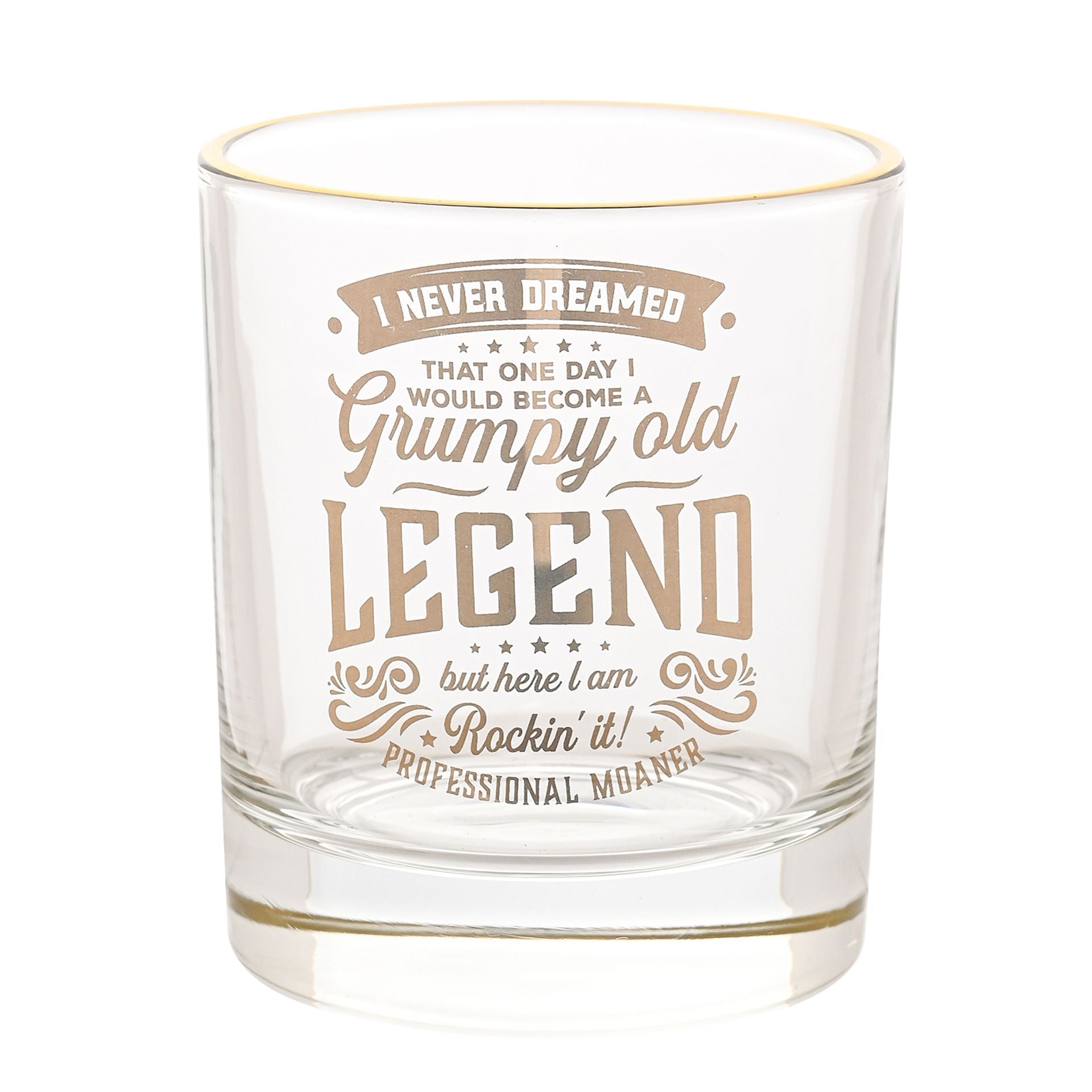 Harvey Makin Legend Tumbler Glass -Grumpy