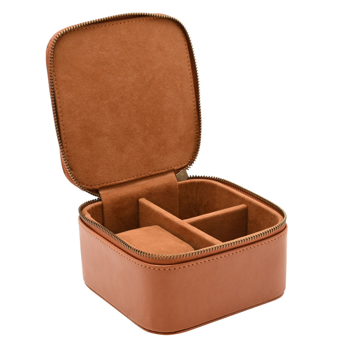 Harvey Makin travel watch and jewellery case - Tan