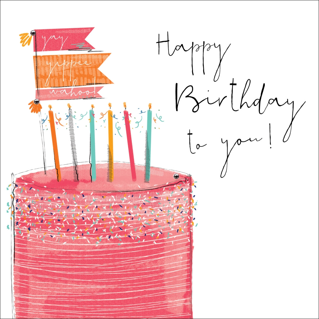 Hedgerow - Happy Birthday To You Cake Card