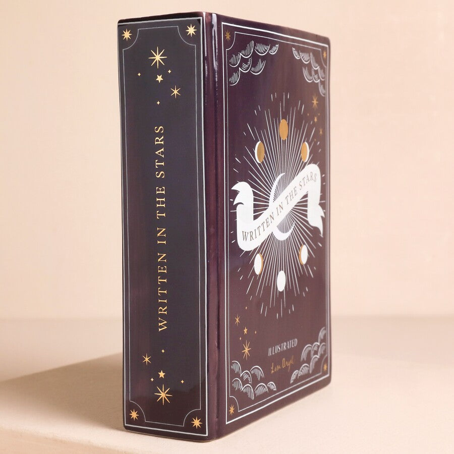 Lisa Angel Purple Celestial Book Vase
