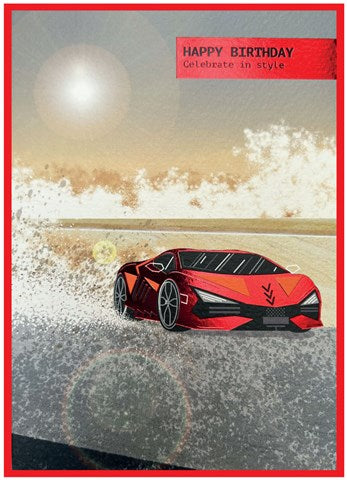 Cobalt Extreme Celebrate in Style Birthday Card