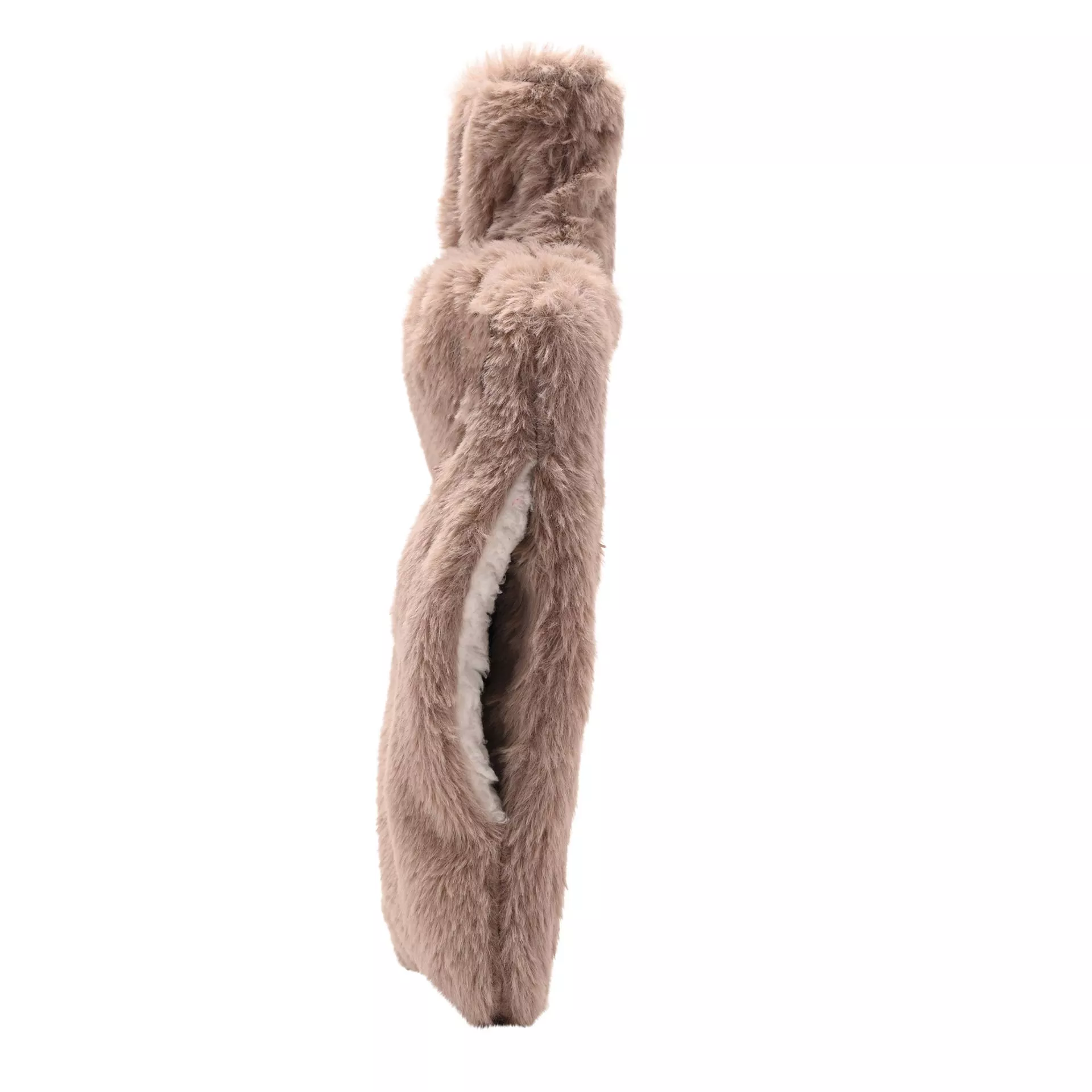 Sophia Layers Soft Faux Fur Hot Water Bottle - Taupe