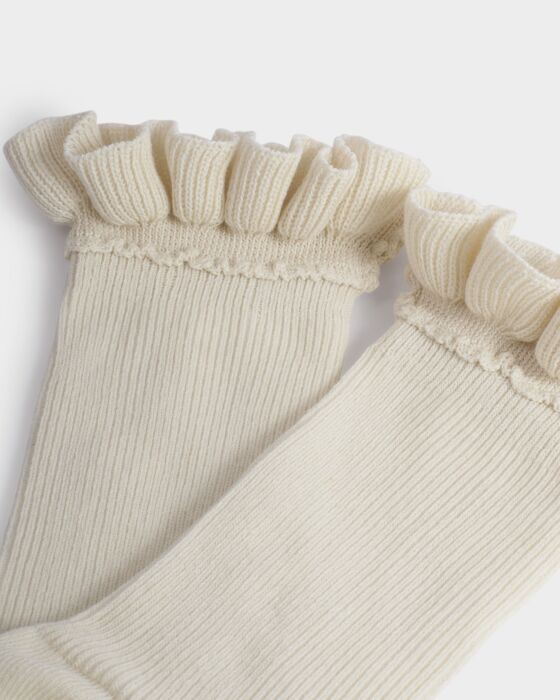 Katie Loxton Boxed Ruffle Socks - Off White