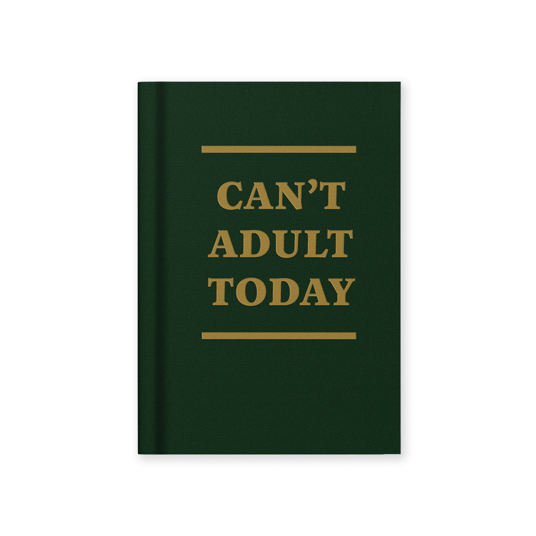 Fabric Hardback Notebook - Can't Adult Today