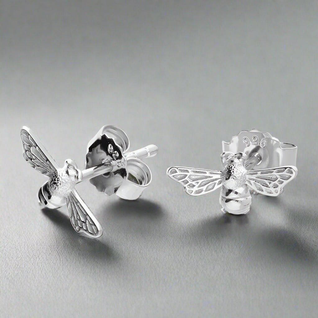 Iris & Miel Sterling Silver Bee Stud Earrings