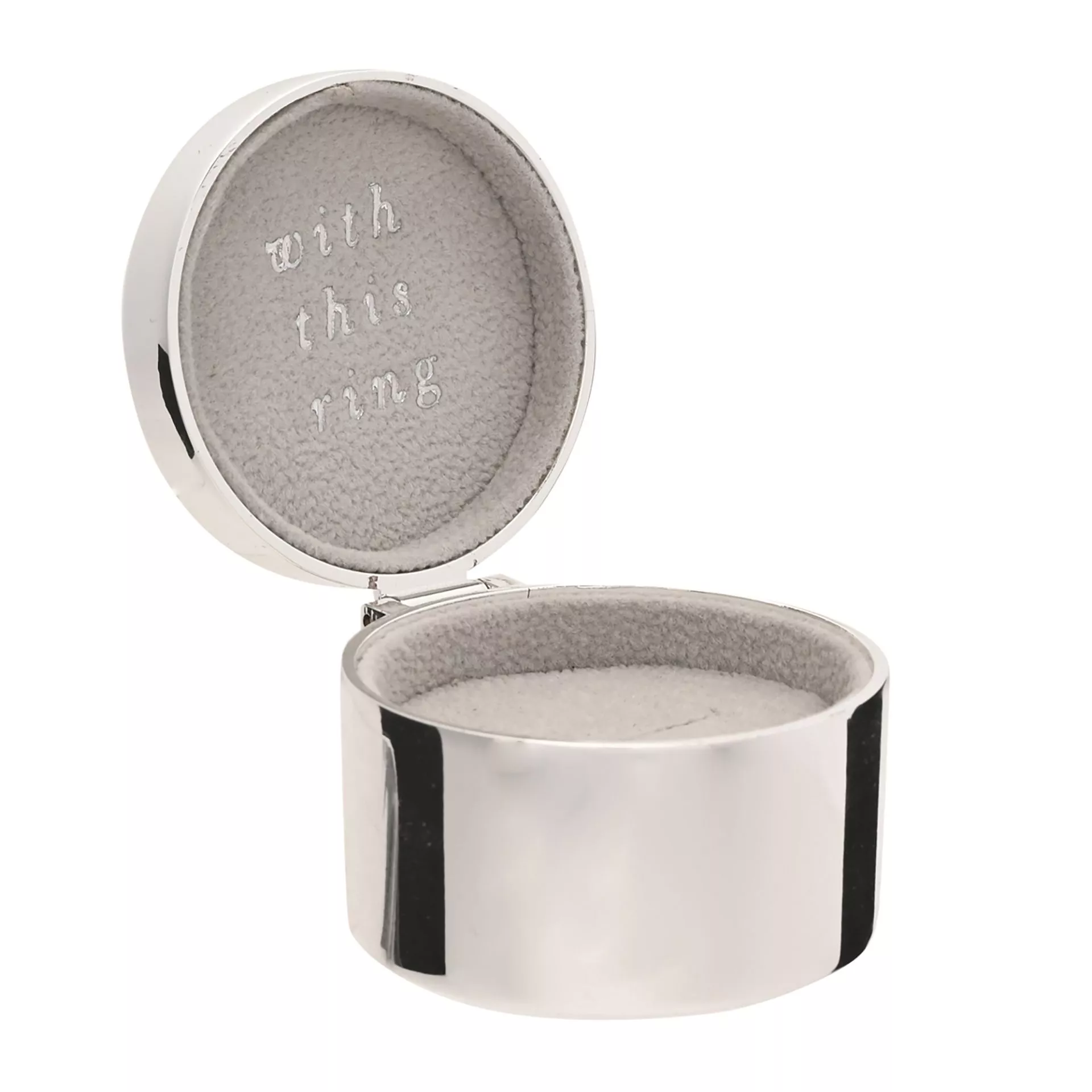 Amore Silver Plated Ring Box