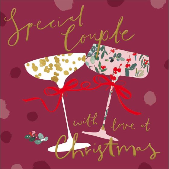 Paper Chain Special Couple Christmas Card
