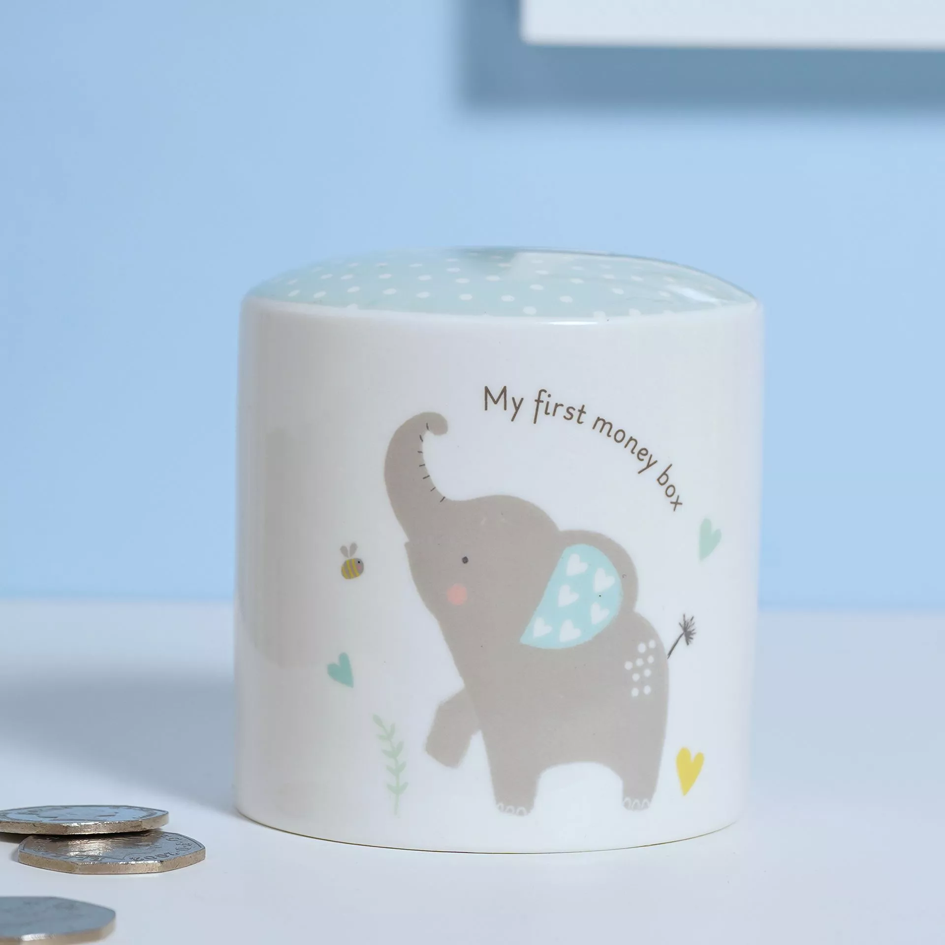 Celebrations Hello Baby Money Box - Boy