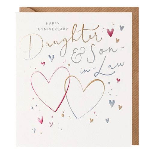 Vanilla Daughter & Son in Law Anniversary Card