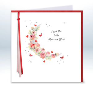 Ribbons & Roses Love You To The Moon & Back Card - More Than Just a Gift | Narborough Hall