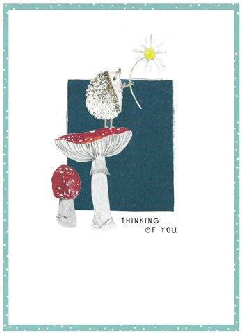 Skylark Hedgehog Thinking of You Card