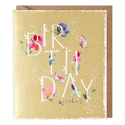 Cosmopolitan Birthday Lettering Card