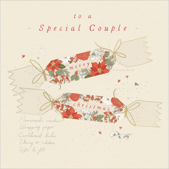 The Proper Mail Company Couple Crackers Christmas Card