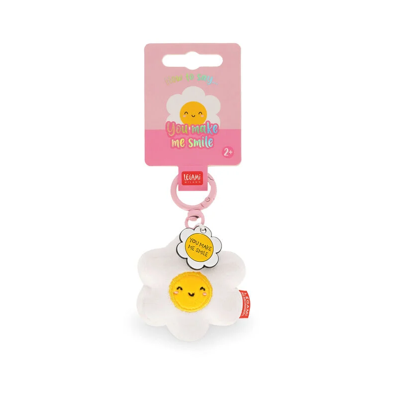 Legami Super Soft Plush Keyring - Daisy