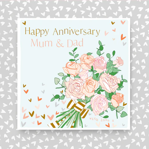 Flutter on the Breeze Mum & Dad Anniversary Card