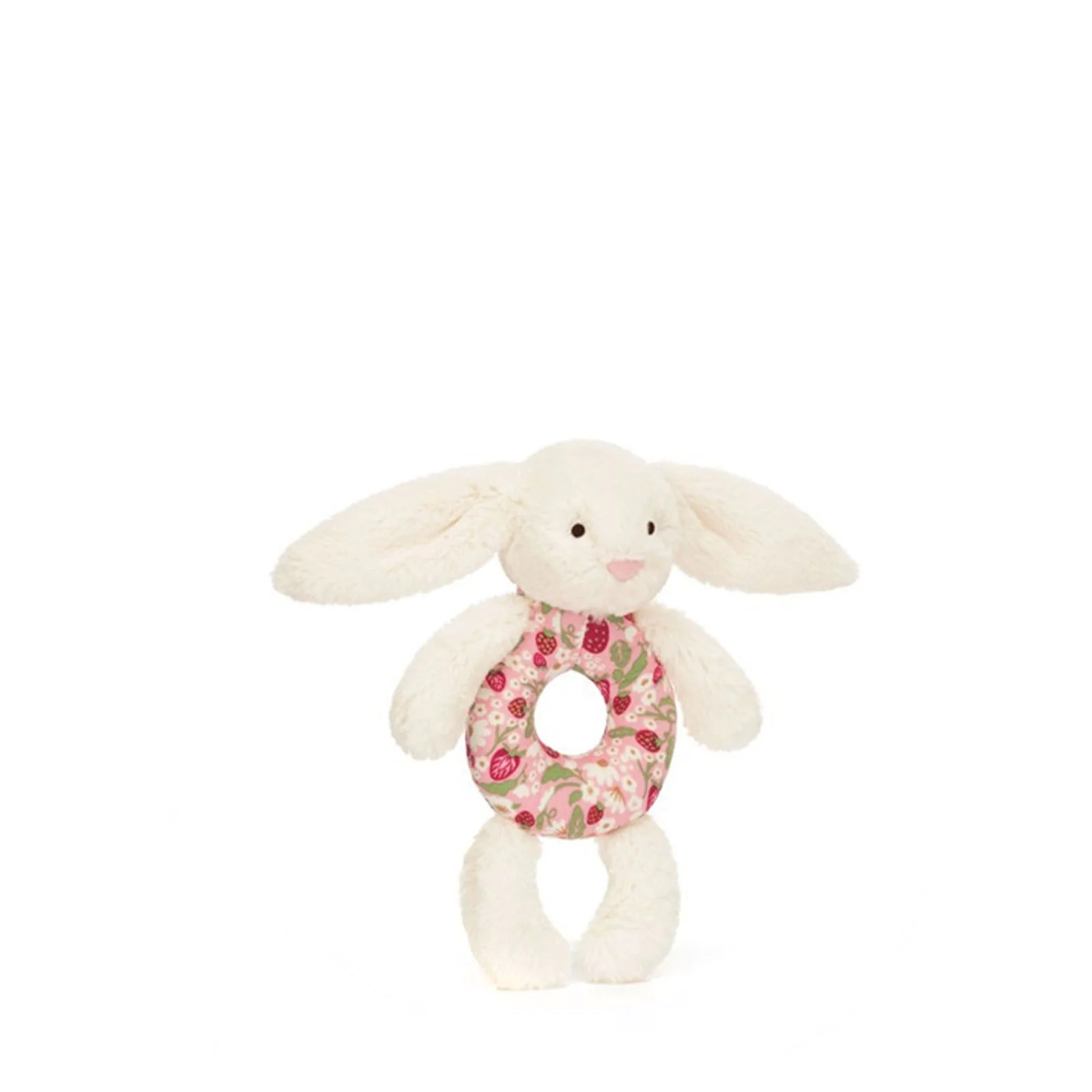 Jellycat Blossom Cream Bunny 'Berry' Ring Rattle