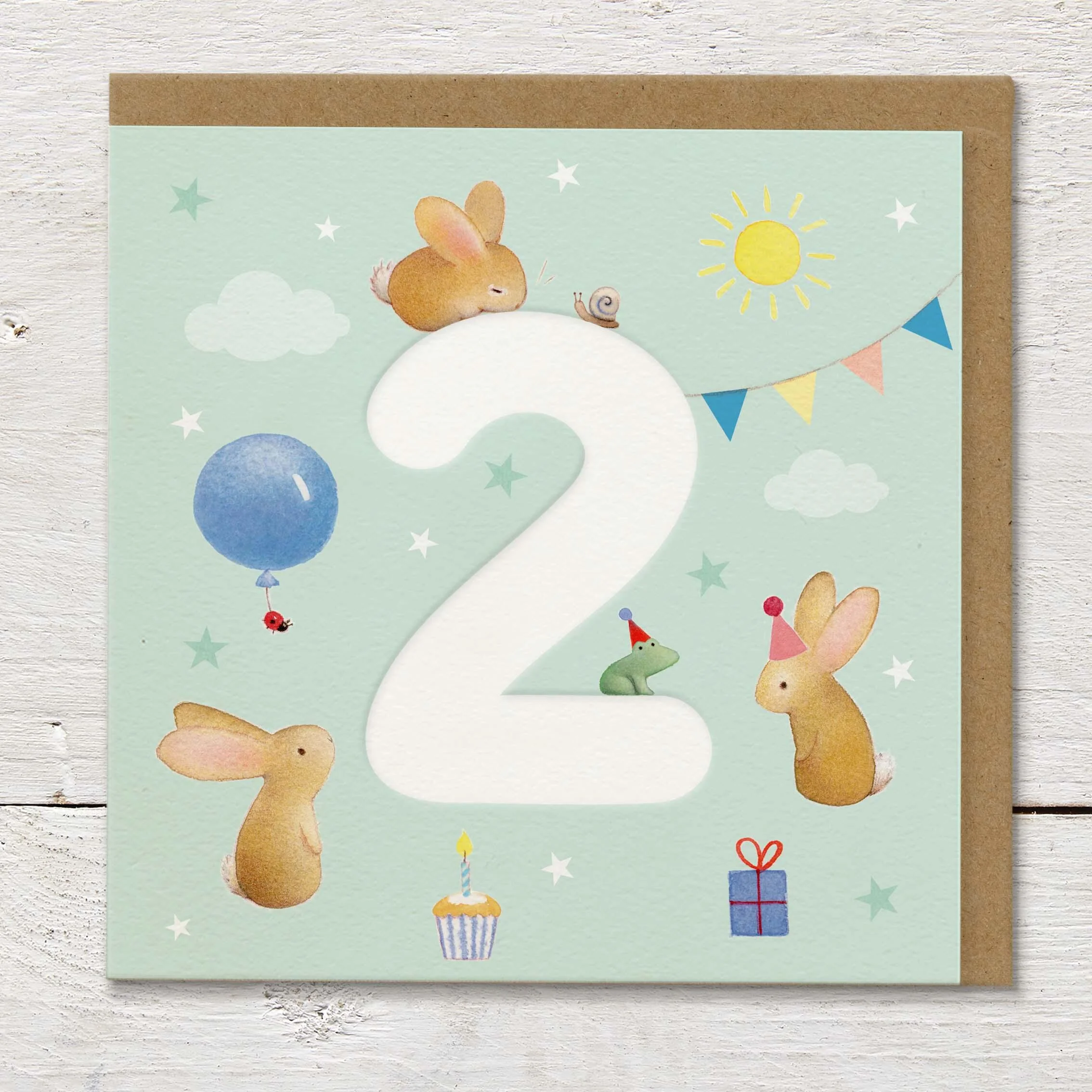 Ginger Betty By Numbers Age 2 Card