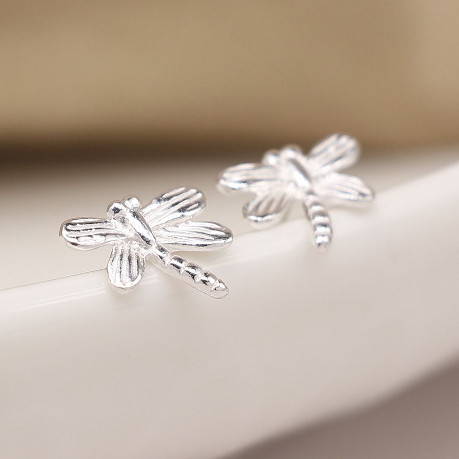 Iris & Miel Sterling Silver Dragonfly Stud Earrings