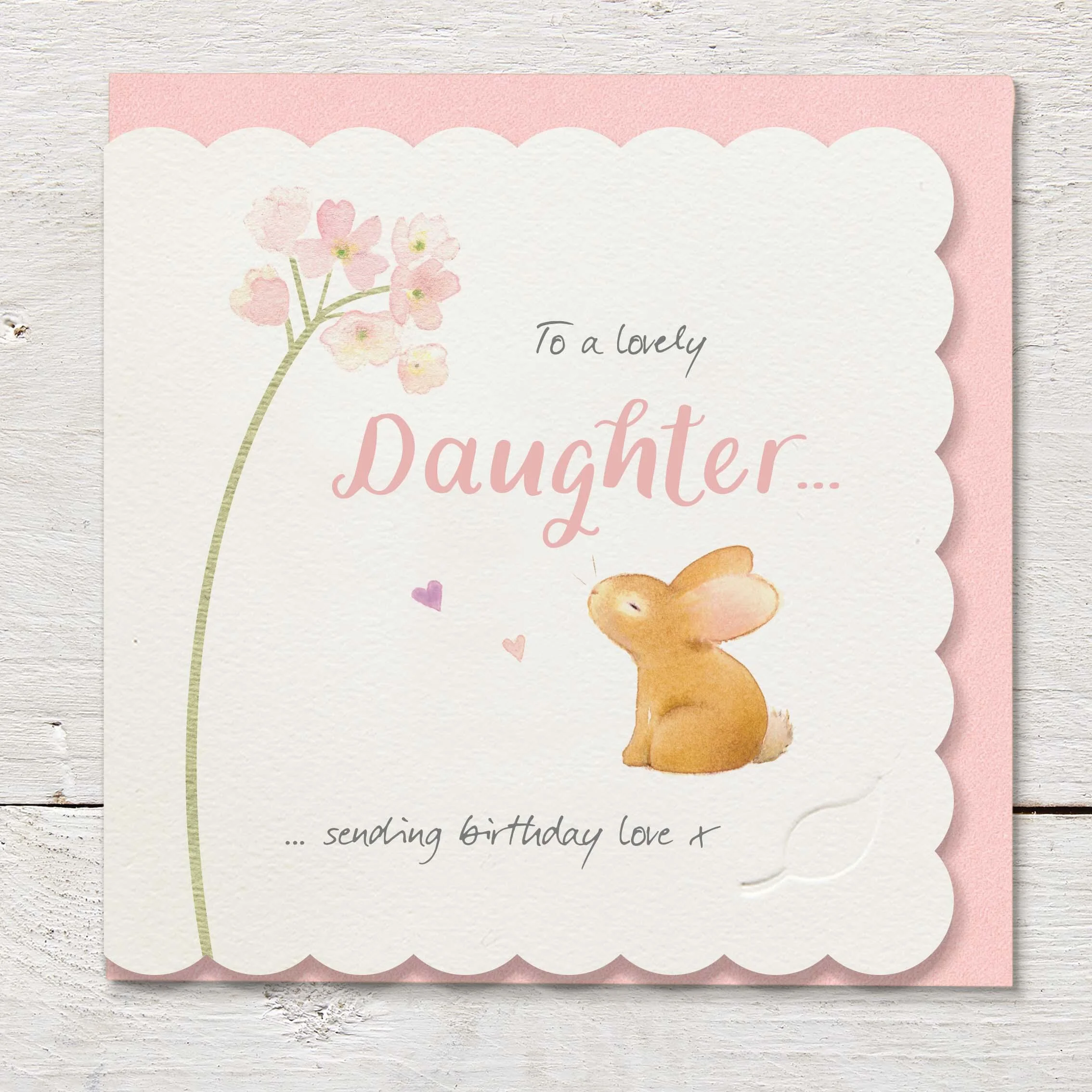 Ginger Betty Touch of Blush Lovely Daughter Card