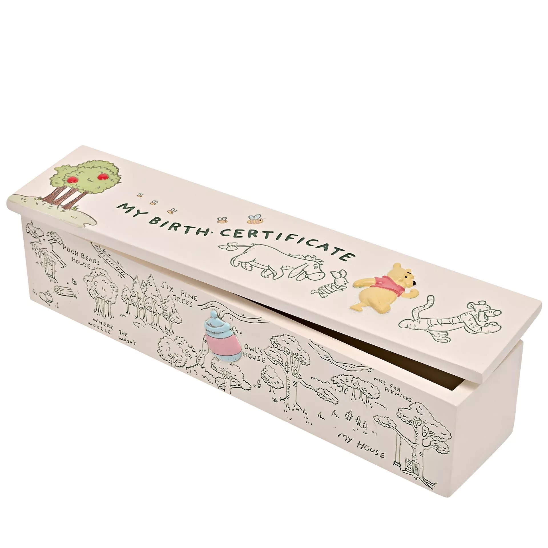 Winnie the Pooh Birth Certificate Tube