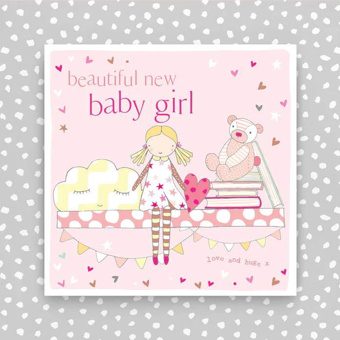 Beautiful New Baby Girl Card