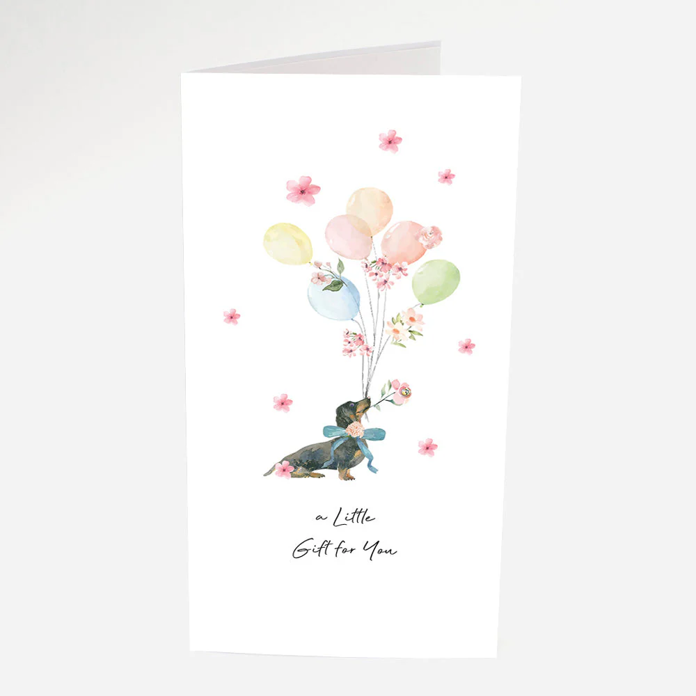 Ribbons & Roses Sausage Dog Gift Wallet