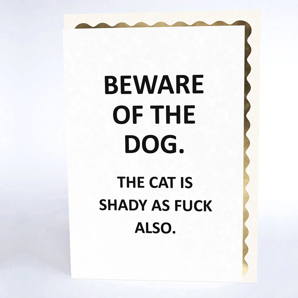 Musings & Mayhem Beware of the Dog Card