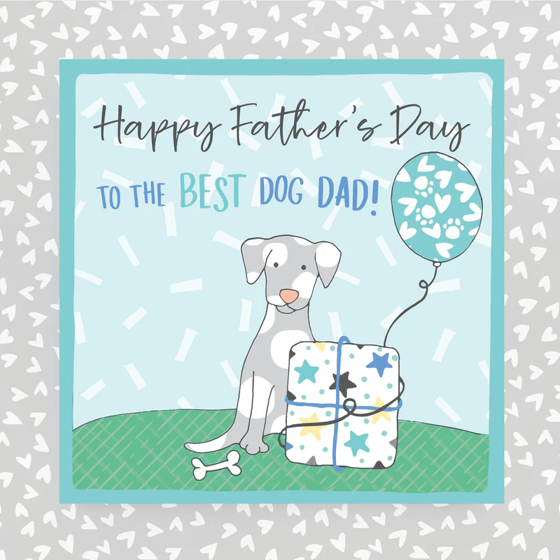 Dog Dad Father's Day On Cloud Nine Card