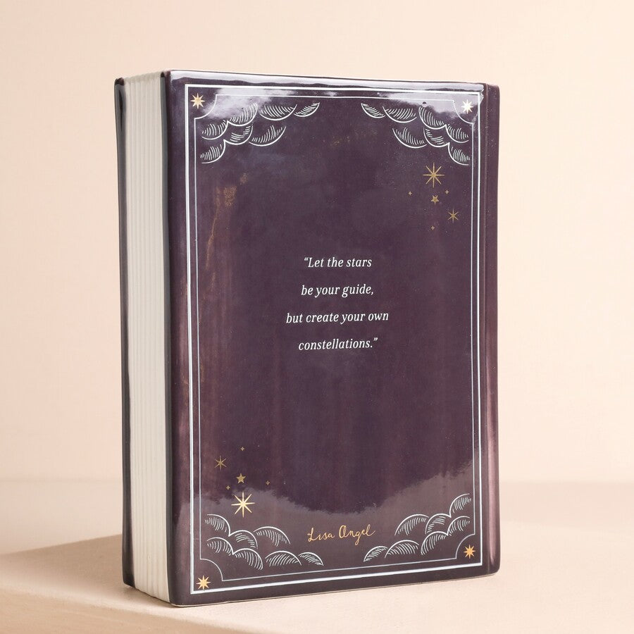 Lisa Angel Purple Celestial Book Vase