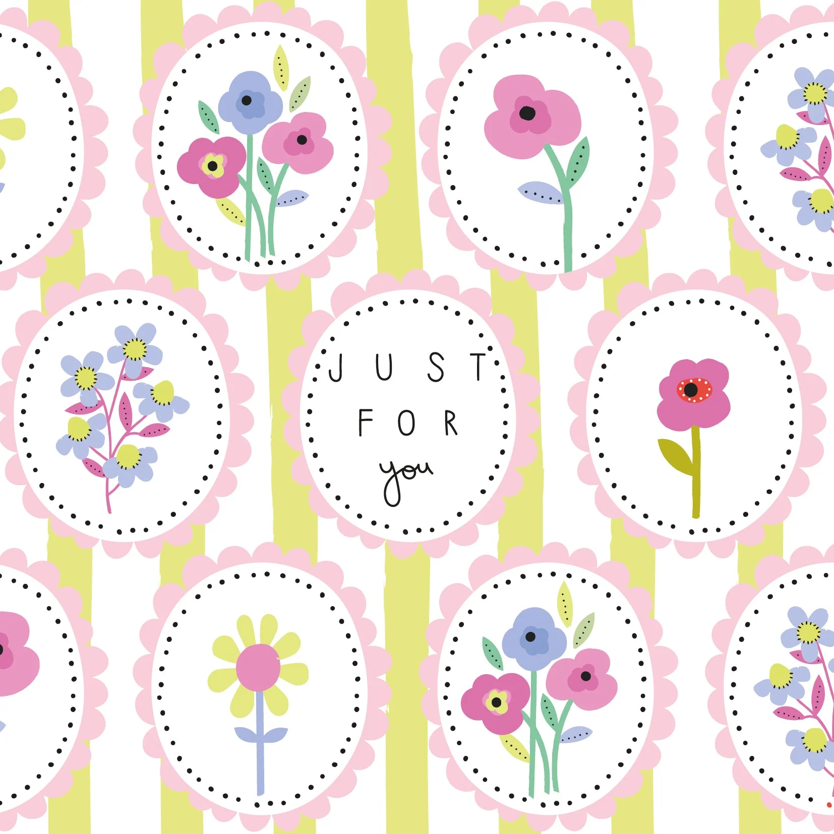 Floral Just for You Card