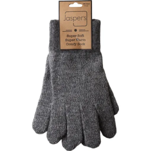Grey Cosy Marl Men's Gloves