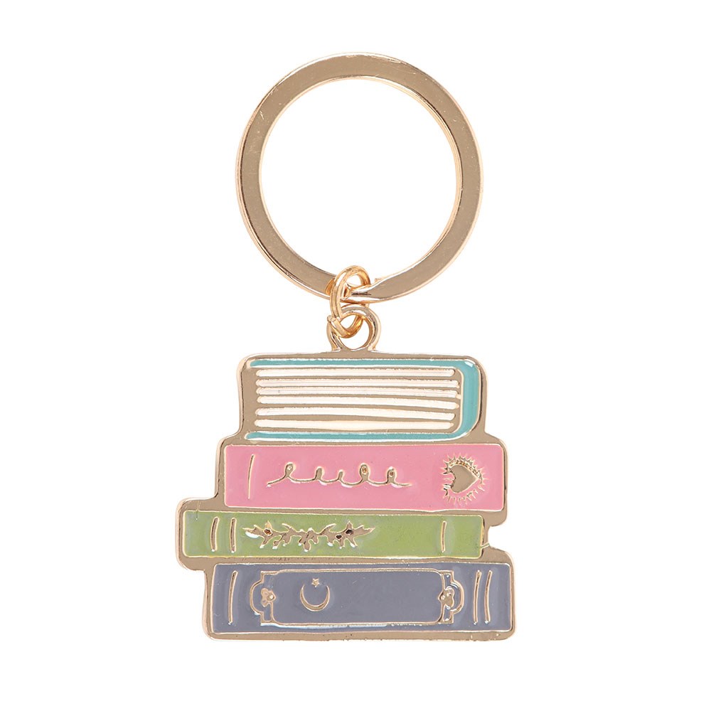 Book Worm Enamel Keyring
