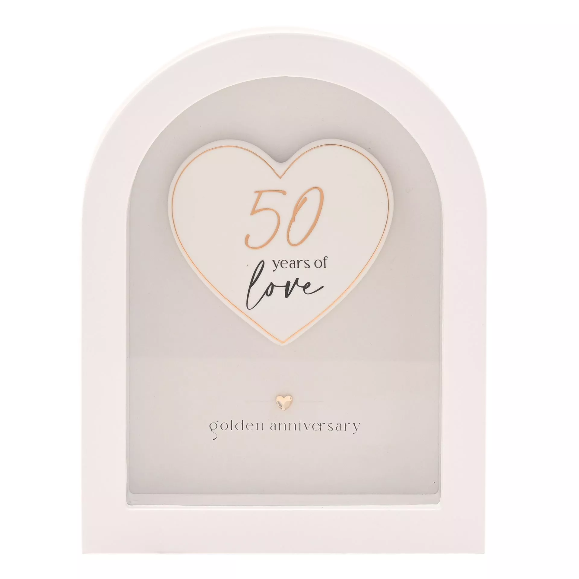 Amore Arch Plaque - 50 Years - More Than Just a Gift | Narborough Hall