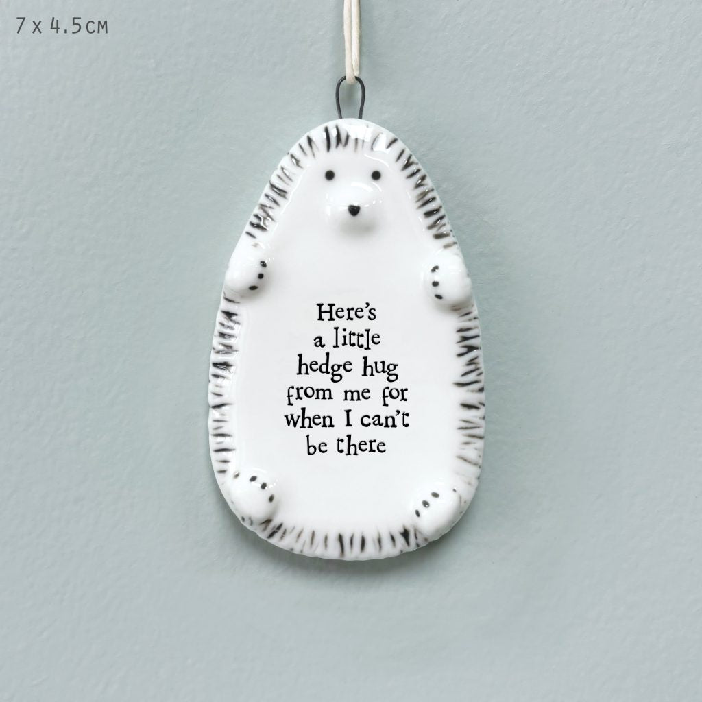 East of India Hedgehog Hanger - Little Hedgehug from Me