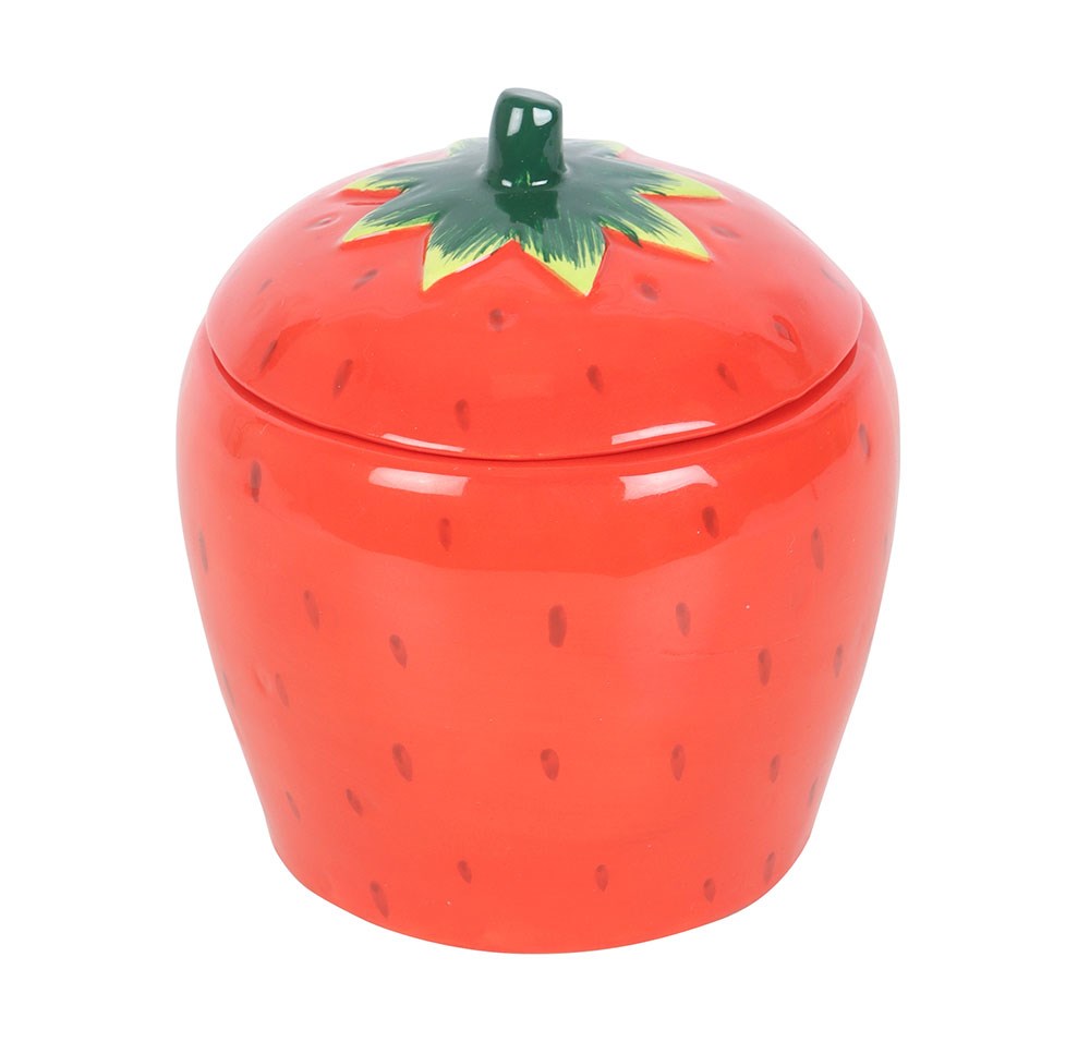 Strawberry Ceramic Candle Jar