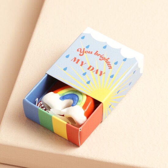 Lisa Angel Tiny Ceramic Rainbow - Brighten My Day