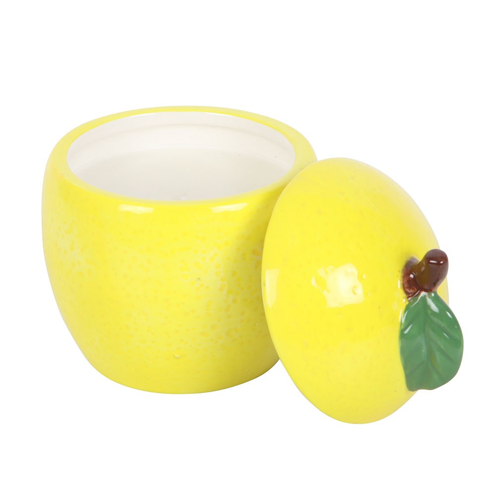 Lemon Ceramic Candle Jar