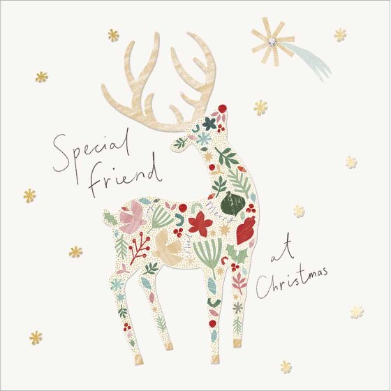 The Proper Mail Company Deer Special Friend Christmas Card