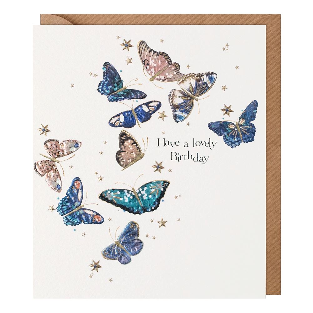 Starlet Butterflies Birthday Card