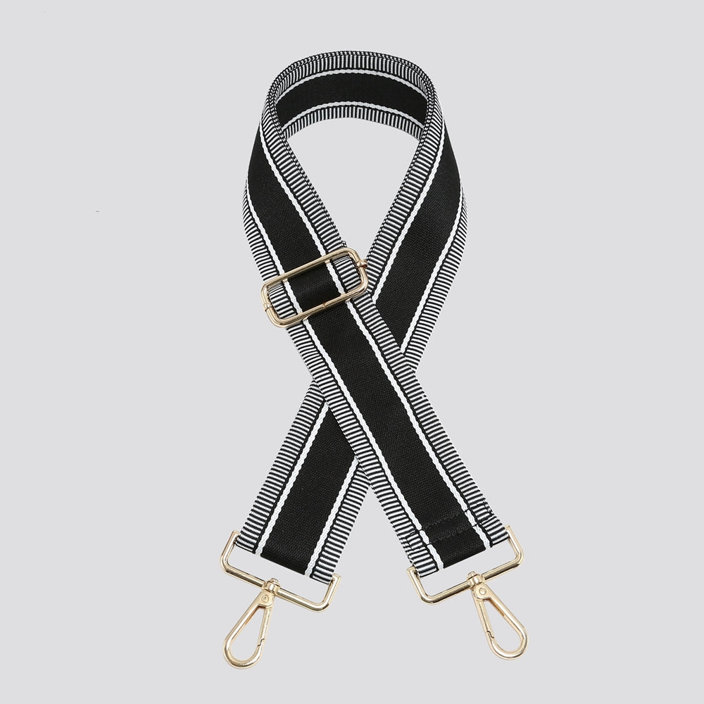Thick Stripe Bag Strap - Black