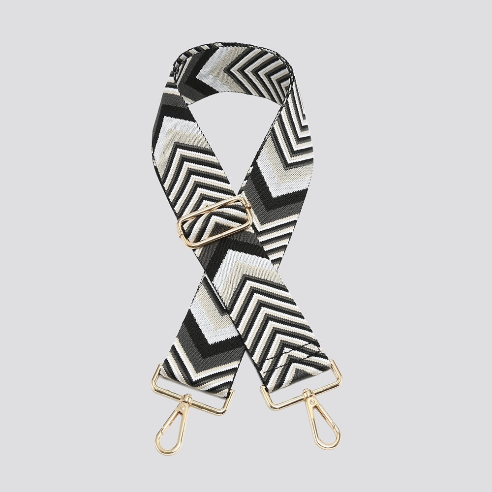 Chevron Bag Strap - Black