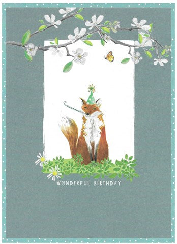 Skylark Fox Wonderful Birthday Card
