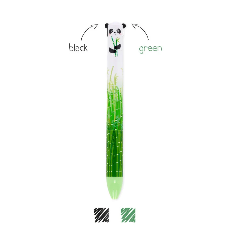 Legami Two Colour Click&Clack Ballpoint Pen - Panda