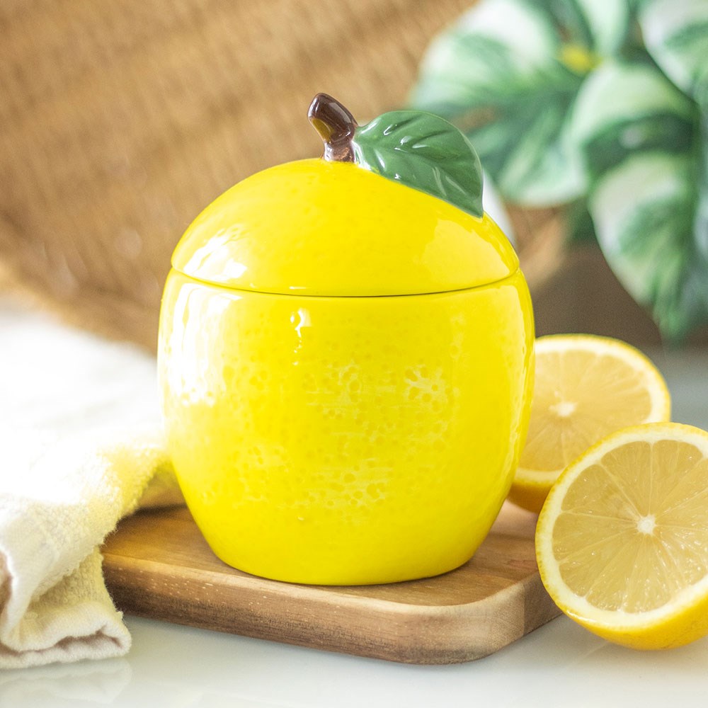 Lemon Ceramic Candle Jar